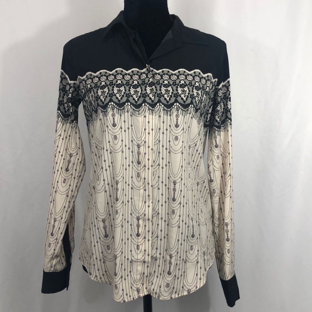 Lauren Conrad NWT XS Long Sleeve Button Blouse Top